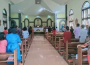Natal di Sula Berjalan Lancar, Umat Paroki Santa Maria Mater Dei Do’akan Kesejahteraan Masyarakat