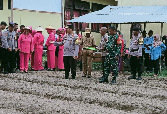 
Dukung Program Presiden, Kapolres Sula Jadikan Lahan Polsek Ladang Jagung