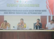 Antisipasi Kelangkaan Minyak Tanah, Polres Kepsul Gelar Rakor