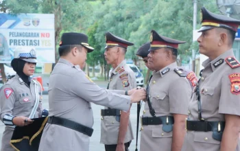 kapolres kepulauan sula pimpin sertijab dan pelantikan