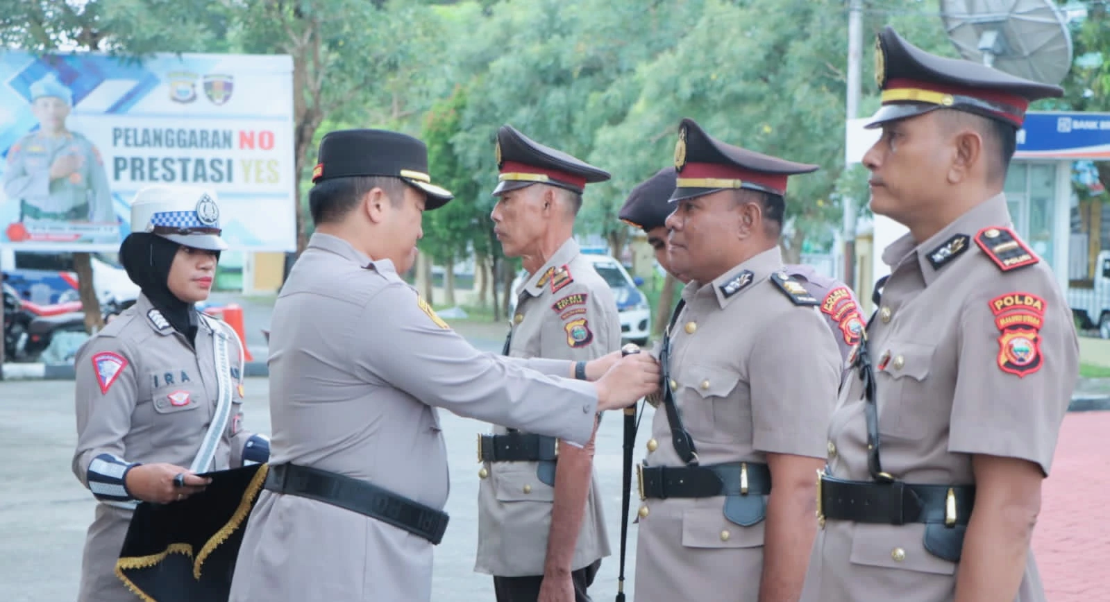 kapolres kepulauan sula pimpin sertijab dan pelantikan