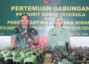 Gelar Pertemuan, Dandim Ajak Prajurit dan Persit Jaga Citra Satuan