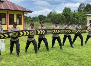 Polsek Sulabesi Barat Gelar Latihan Dalmas dan Simulasi PAM Mako