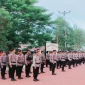 Polres kepulauan sula menggelar apel panggilan luar biasa.