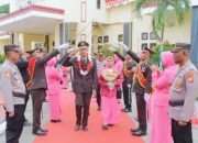 Polres Kepulauan Sula Gelar Upacara Purnabakti AKP Nurdin
