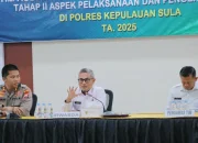 Tim Audit Itwasda Polda Maluku Utara Lakukan Pemeriksaan di Polres Sula