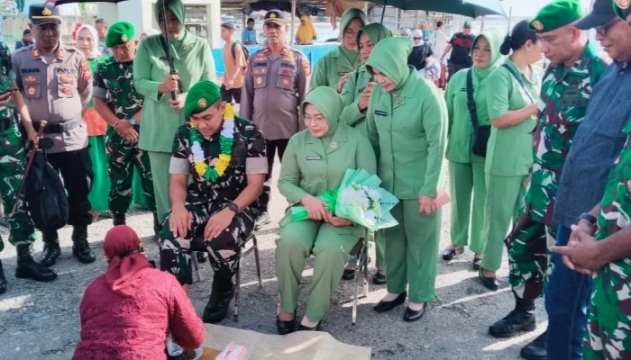 Letkol Inf Zulfani Tiba di Sula, Dijemput dengan Tradisi Bakayab Hai
