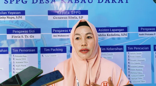 Foto: Mitra kerja pelaksana MBG, Mitsu Meity Napu. (doc: bacaritamalut.com)