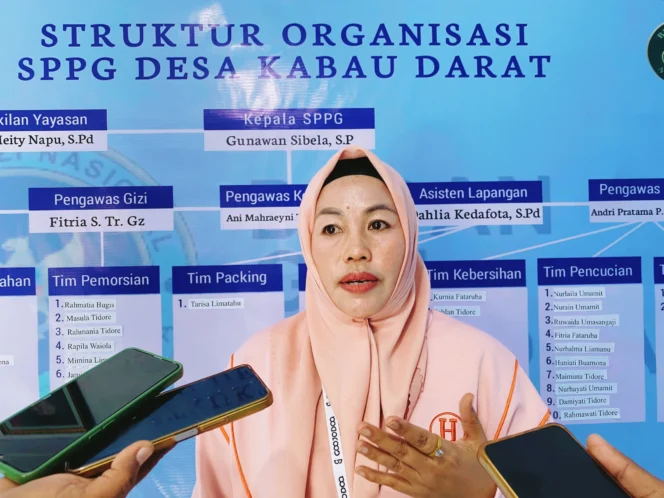 
Foto: Mitra kerja pelaksana MBG, Mitsu Meity Napu. (doc: bacaritamalut.com)