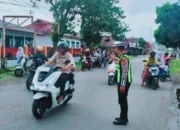 Cegah Macet Pagi, Satlantas Polres Sula Gelar Strong Point di Titik Rawan