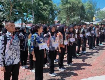 Foto: Casis Polri saat melaksanakan apel di depan Mapolres Kepulauan Sula. (doc: bacaritamalut.com)