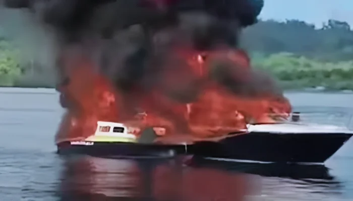 Polisi Dalami insiden kebakaran dua Speedboat Milik PT MTP
