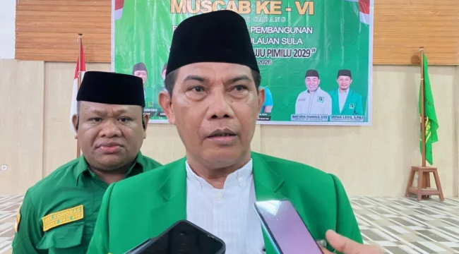 Foto: Ketua DPW PPP Malut, Irham Syahlan. (doc: bacaritamalut.com)