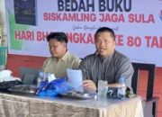 Polres Sula Bedah Buku “Siskamling Jaga Sula”, Kapolres Ajak Warga Aktifkan Pos Ronda