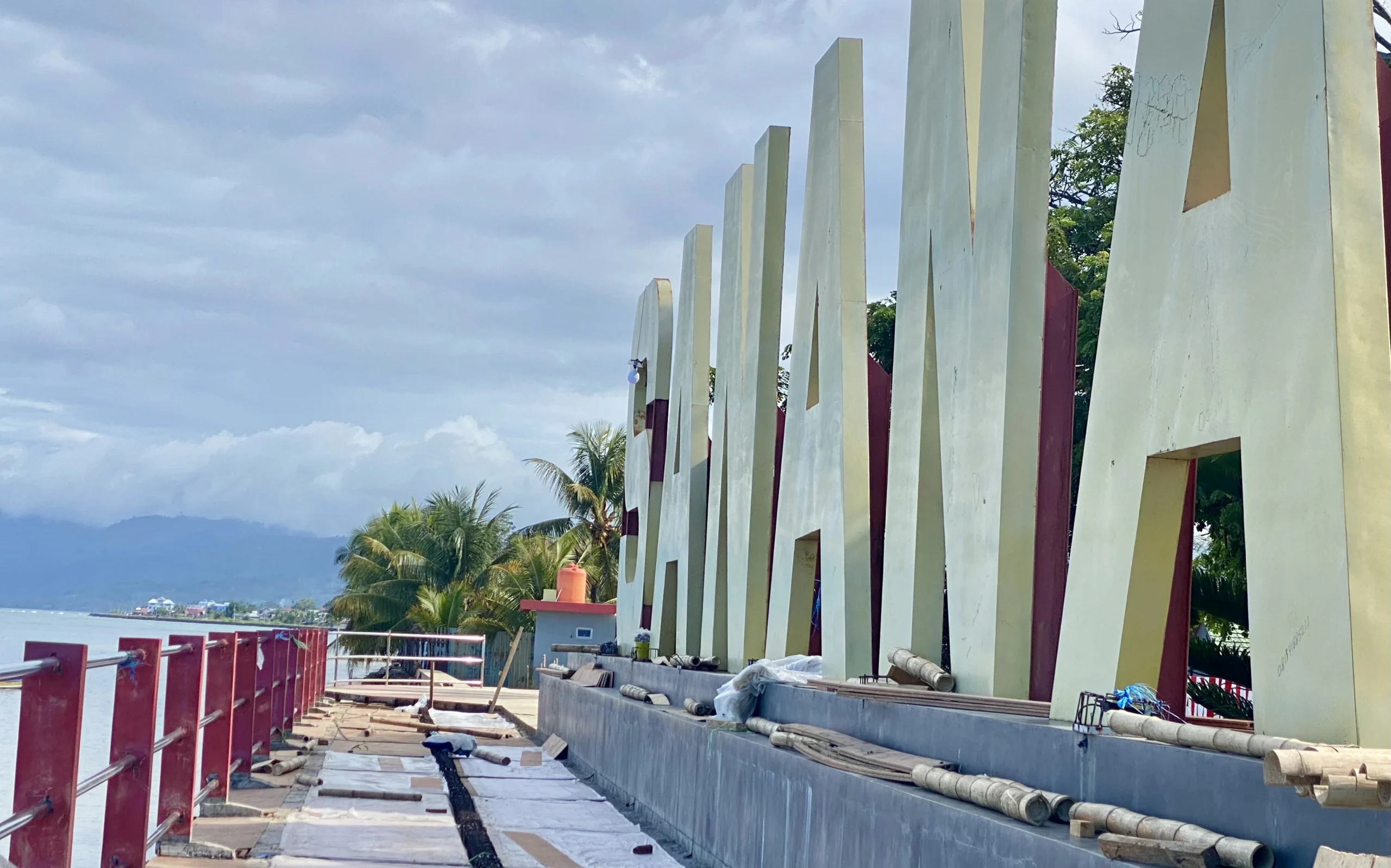 Rehab Taman Mangon Mulai Dikerjakan, PUPR Sula Target Rampung Dua Bulan